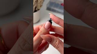 Easy Black French Tip Nails 🖤 💅🏼 nailtutorial nailart nails dippowder nailinspo nailhacks [upl. by Anirbed120]