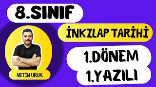 8 Sınıf İnkılap Tarihi 1 Dönem 1 Yazılı Açık Uçlu  2025 [upl. by Romeyn845]