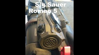 Sig Romeo 5 First Shots and Zeroing in at 25 Yards [upl. by Tepper]