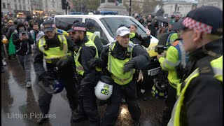 10 arrests after 150000 march in proPalestinian protest march in Central London [upl. by Kernan]