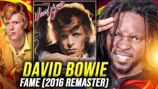 Hearing David Bowie quotFamequot 2016 Remaster For The First Time [upl. by Cypro]