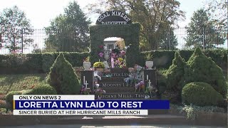 Loretta Lynn laid to rest [upl. by Ellinej]