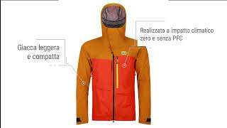 ORTOVOX RAVINE JACKET Giacca da freeride casual ad ISPO 2023 [upl. by Sitruk]