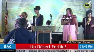 Beersheba Sda Church NJ Un Désert Fertile Pasteur Germson Pierre Samedi 26 octobre 2024 [upl. by Evangelia]