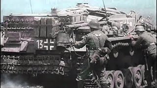 WW2 Eastern front in colour  voiced footage [upl. by Eelame979]