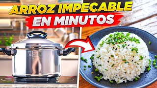 Cómo Hacer ARROZ BLANCO PERFECTO En La OLLA a Presión Express 🍚⏲️ [upl. by Nimzzaj]