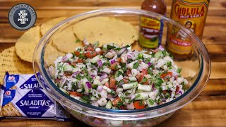 Ceviche de Pescado  Tilapia Recipe  Mexican Food [upl. by Assirolc696]