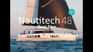 Nautitech 48 Open Sailing Catamaran  the New Flagship Boat Tour Walkaround Specs amp Prices [upl. by Antoni247]