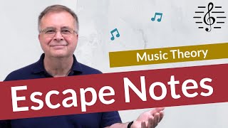 Escape Notes NonHarmonic Tones  Music Theory [upl. by Warren291]