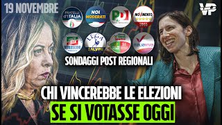 SONDAGGI POLITICI OGGI LE NUOVE PREFERENZE DEGLI ITALIANI CHI GUADAGNA E CHI PERDE [upl. by Nisse]