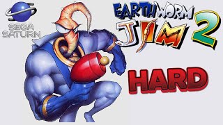 Earthworm Jim 2 Longplay HARD Difficulty Saturn 60 fps HD [upl. by Eidod]