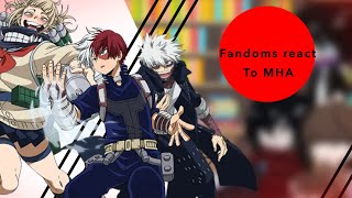 Fandoms react to eachother  Dabi Shoto Todoroki Toga  35  Expercity [upl. by Asirral]