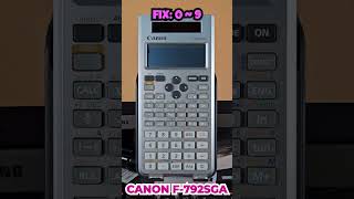 Cómo modificar cantidad de decimales que se muestran en pantalla con la calculadora CANON F792SGA [upl. by Rik]
