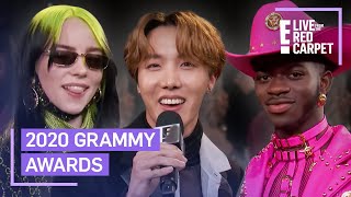 2020 Grammys MustSee Red Carpet Moments  E Red Carpet amp Award Shows [upl. by Heilner]