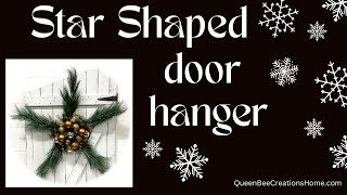 How to Make a Star Shaped Door Hanger [upl. by Iormina165]