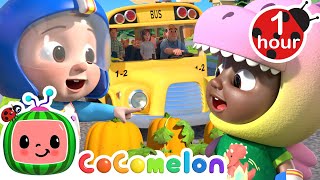 Wheels on the Bus to the Halloween Pumpkin Patch  CoComelon Songs for Kids amp Nursery Rhymes [upl. by Alberic]