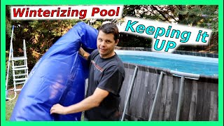 How to winterize Above Ground Pool Leaving it UP [upl. by Nomelc]