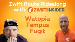 Route Ridealong with Zwift Insider on Tempus Fugit [upl. by Hayyifas]