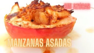 Manzanas asadas al horno con canela  Receta sana [upl. by Godderd]