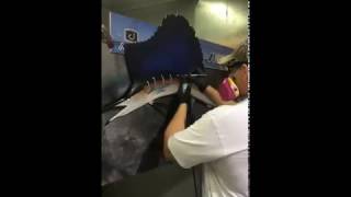 Airbrushing Detail On 3 Half Sided Fish Mounts in 21 seconds Timelapse [upl. by Weinshienk]