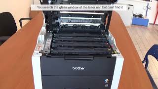 Vertical White Lines Brother Color Laser Printers How to Clean the Leds [upl. by Voorhis]