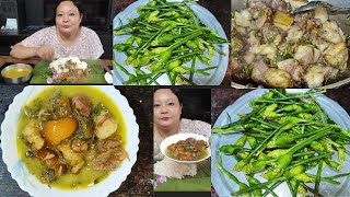 Echingbibal wak Kappa suk onge chajok songjok Ginger flower with Pork cook with sodaGaro Mukbang [upl. by Louisette515]