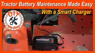 Tractor Battery Maintenance Made Easy with A Smart Battery Charger 161 [upl. by Maynord113]