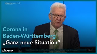 Pressekonferenz mit Winfried Kretschmann zur aktuellen CoronaLage in BadenWürttemberg am 110122 [upl. by Adara]