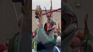 Scalloway Fire Festival 2024  The morning parade kicks off Up Helly Aa season [upl. by Neelhtac]