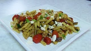 Quick Zucchini amp Cherry Tomatoes Pasta Salad video recipe by Bhavna  Lunch box recipe [upl. by Chase]