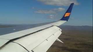 B757200W Icelandair Landing in Reykjavik Keflavik airport BIKF [upl. by Fablan]