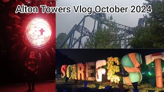 Alton Towers Vlog October 2024 [upl. by Illek]