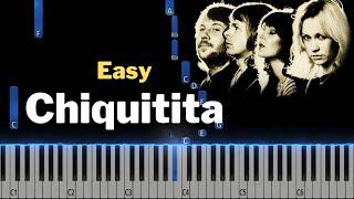 EASY Piano Tutorial  Chiquitita  ABBA [upl. by Dry]