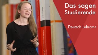 quotDas sagt die Studentinquot  Deutsch Lehramt Staatsexamen studieren [upl. by Pavlov]