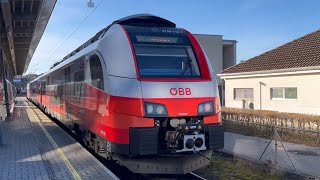 Great Motor Sound Riding a Siemens Desiro ML ÖBB Cityjet from Riedenburg to St Margrethen [upl. by Namialus]