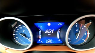 Maserati Ghibli Diesel acceleration  Vmax on German Autobahn [upl. by Darian815]