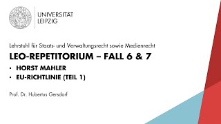 LEO Repetitorium Staatsrecht Fall 6 amp 7 [upl. by Moneta]