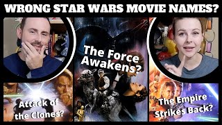 Star Wars Movie Names Are Wrong  OUR REACTION [upl. by Jeggar131]