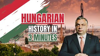 Hungarian History in 3 Minutes hungary history [upl. by Smukler]