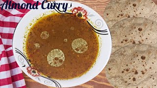 Almond Curry recipe vegetarian How to make almond and fennel seed curry Sounf Badam Curry [upl. by Cynthy646]