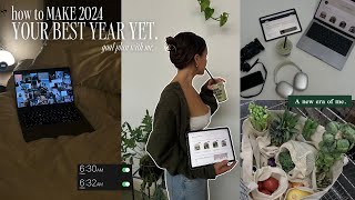 HOW TO BECOME THE BEST VERSION OF YOU 2024  My goalsetting system amp vision board that WORKS [upl. by Novyert877]