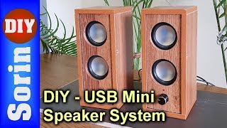 DIY  USB Mini Speaker System  PAM8403 [upl. by Tuinenga]