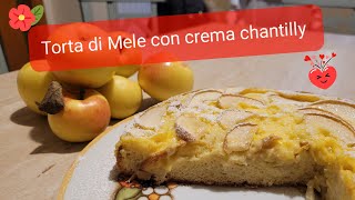 Torta di mele biologiche con crema chantilly [upl. by Lasala]