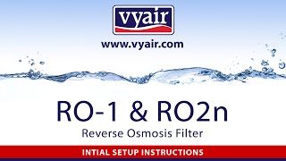 Vyair RO1 Reverse Osmosis Filter Installation [upl. by Bazluke]