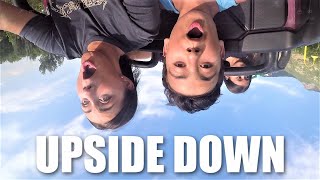 KIDS TRY TERRIFYING UPSIDE DOWN ROLLER COASTER for the FIRST TIME  INSANE ROLLER COASTER REACTIONS [upl. by Romito]