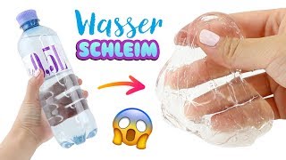 TRANSPARENTER SLIME MIT WASSER 😱 DIY SCHLEIM einfach selber machen Basteln auf Deutsch [upl. by Utter]