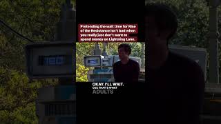 No Lightning Lane shorts disneyland disneyworld starwarsgalaxysedge disneymemes adambrody [upl. by Kalb]