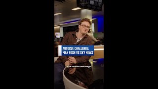 Max Fosh and Sky News take on the autocue challenge [upl. by Aitsirk]