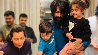 Yash Birthday celebration with Family yash rockingstaryash [upl. by Nino]