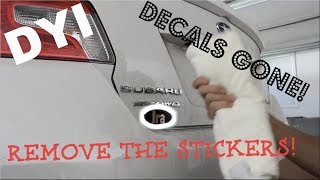 HOW TO REMOVE DEALERSHIP STICKERSDECALS [upl. by Rik485]